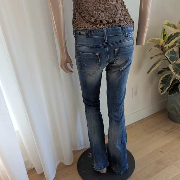 G-Star Boot Cut Low Waist Jeans Size 27x33 - Picture 4 of 10